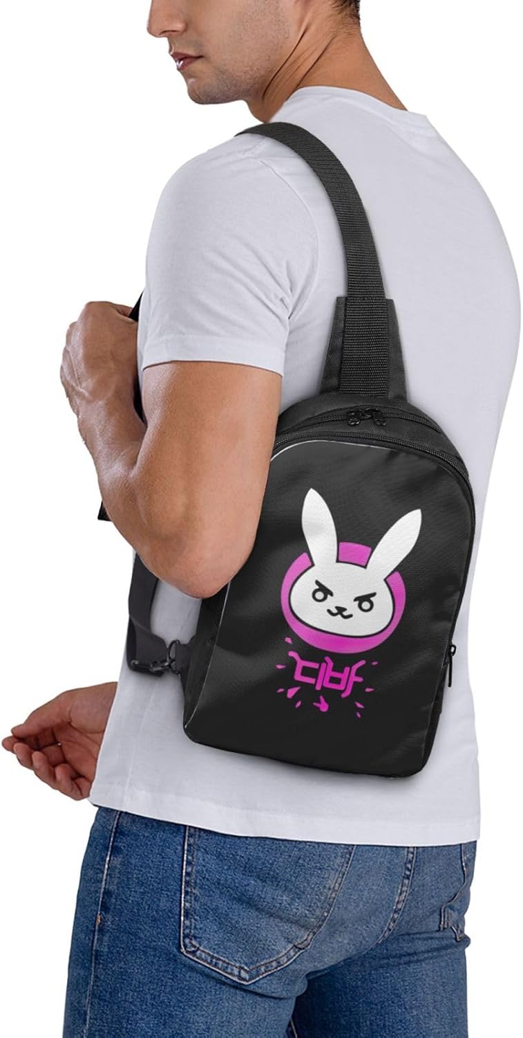 Overwatch Game, Body Bag, Shoulder Bag, Body Bag, Large Capacity, Double Layer, Shoulder Bag, Crossbody Bag, One Shoulder Bag, Men's, Cross-Body Bag, Popular, Holds iPad, Work, Travel