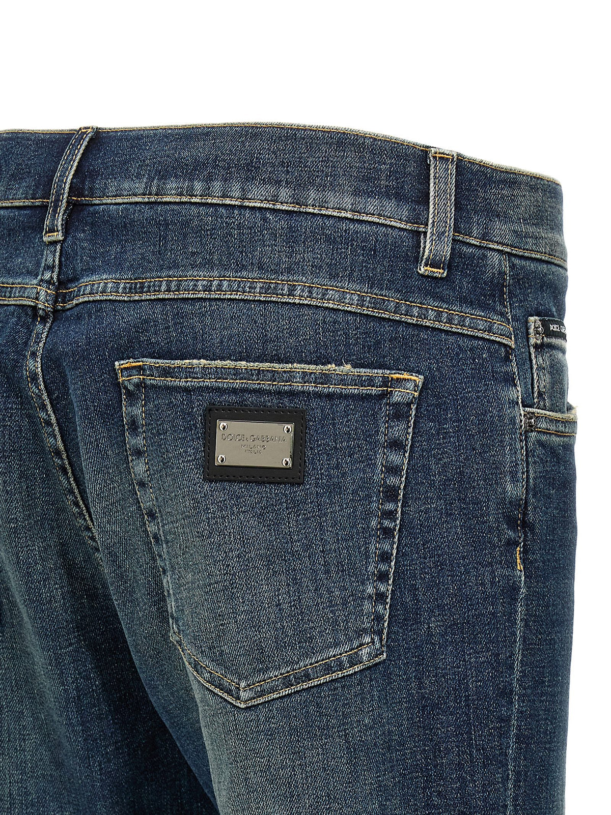 Dolce Dolce＆Gabbana Logo Plaque Jeans - Image 5