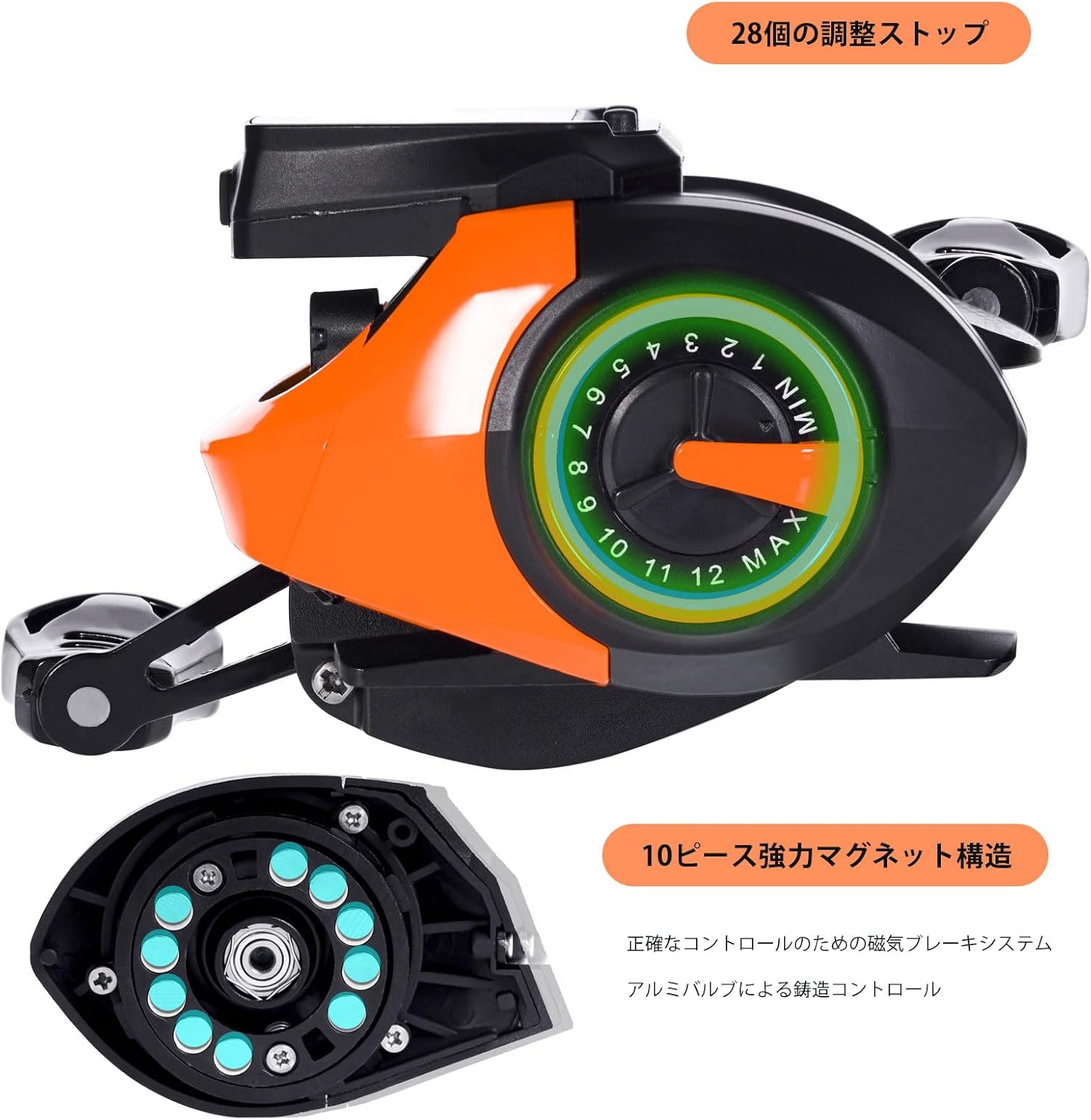 Electric Reel, Spinning Reel, Fly Reel, USB Rechargeable, Smooth Winding, Maximum Drag Force, 22.0 lbs (10 kg), Gear Ratio 7.2:1, Lightweight, Strong Drag Force, For Far Tossing, Ice Fishing,