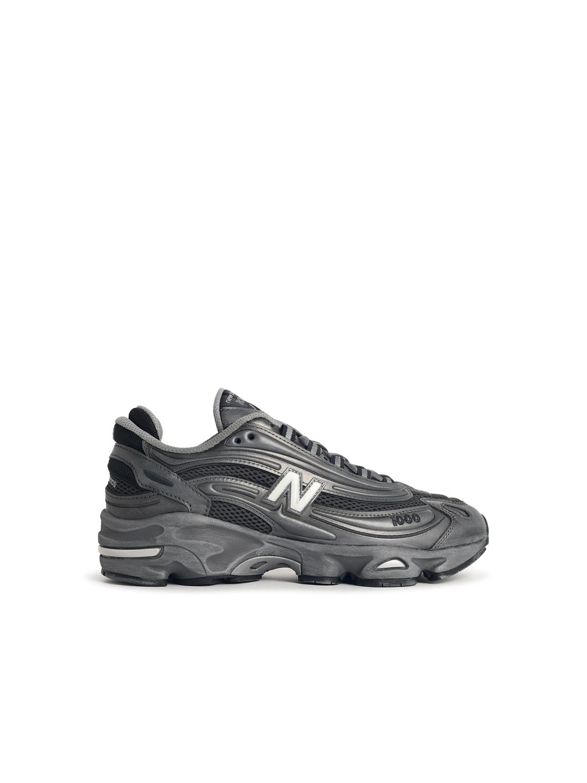 Designer Brand ニューバランス '1000'グレーファブリックブレンドスニーカー - Image 5