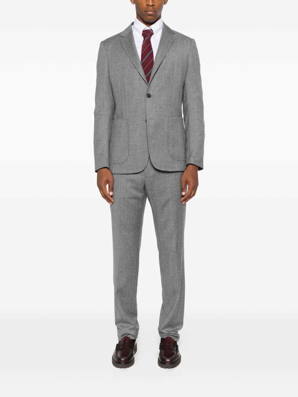 Zegna Ermenegildo Zegnaドレスグレー - Image 5