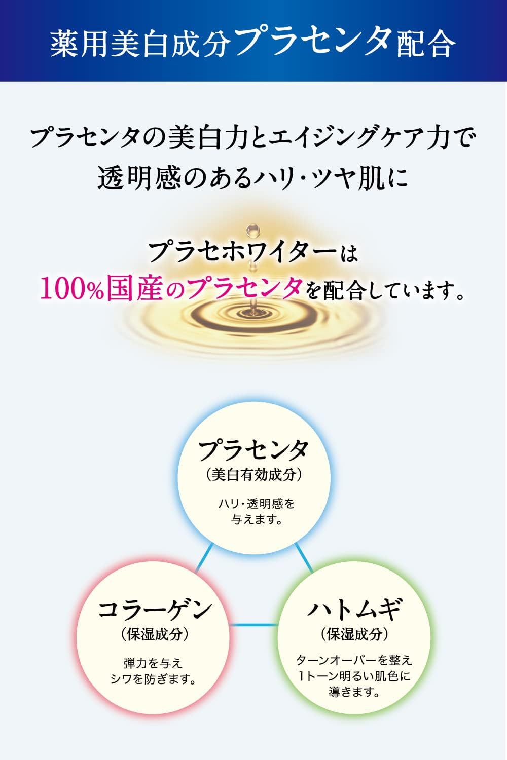 【医薬部外品】 プラセホワイター 薬用美白エッセンスローション 190mL (日本製)