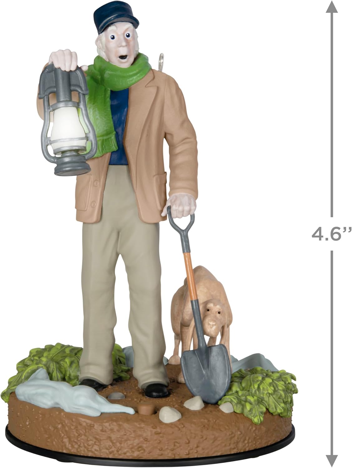 Tarjeta de recuerdo de Navidad Hallmark, colección Disney La mansión embrujada, El cuidador y su perro con luz y sonido, Regalos para fans de Disney