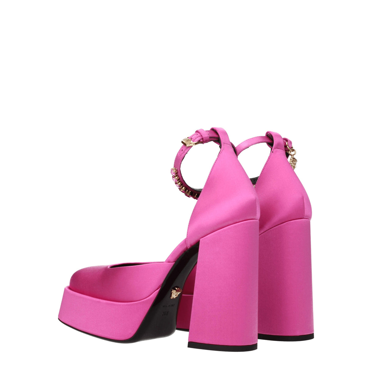 Versace ヴェルサーチサンダルの女性サテンピンク - Image 5