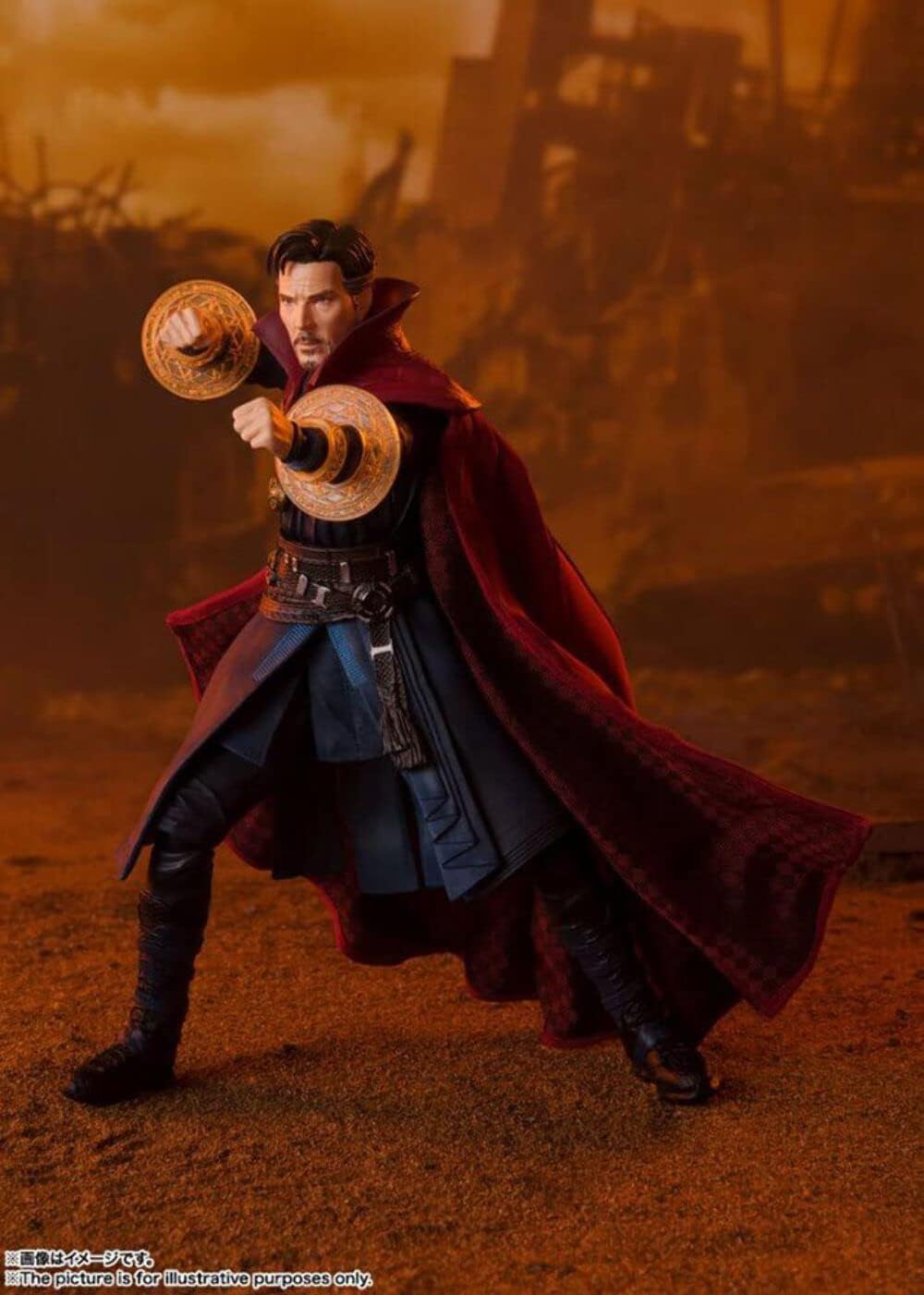 BANDAI SPIRITS S.H. Figuarts Avengers Doctor Strange - BATTLE ON TITAN EDITION Approx. 5.9 inches (150 mm), PVC, ABS, Fabric, Painted Action Figure