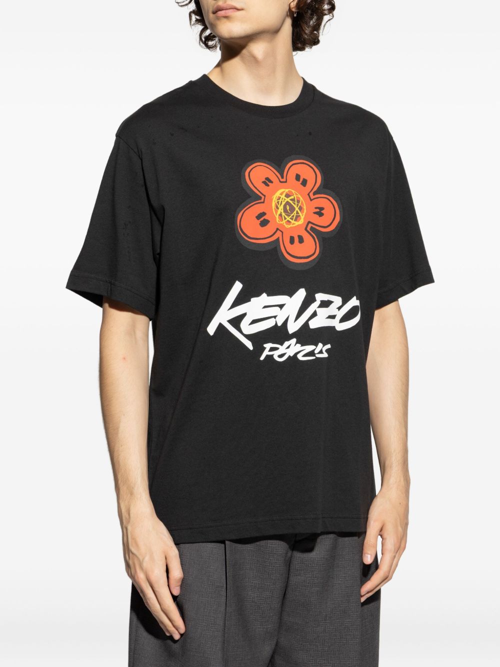 Kenzo Kenzo Futura Logo Cotton Tシャツ - Image 5