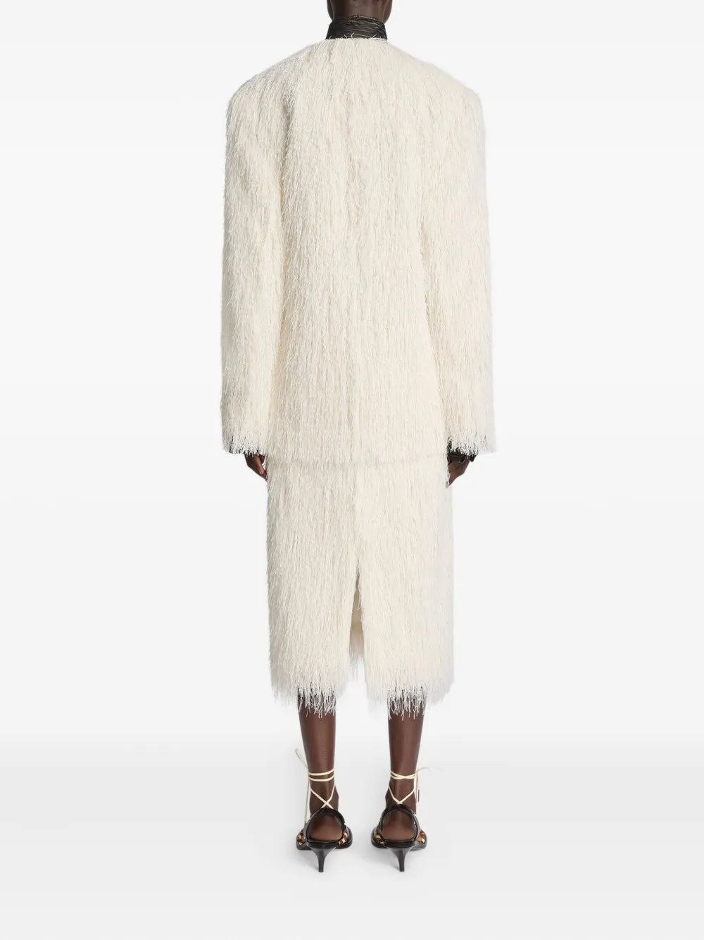 Monot Dries Van Noten Fringed Lap Jacket - Image 5
