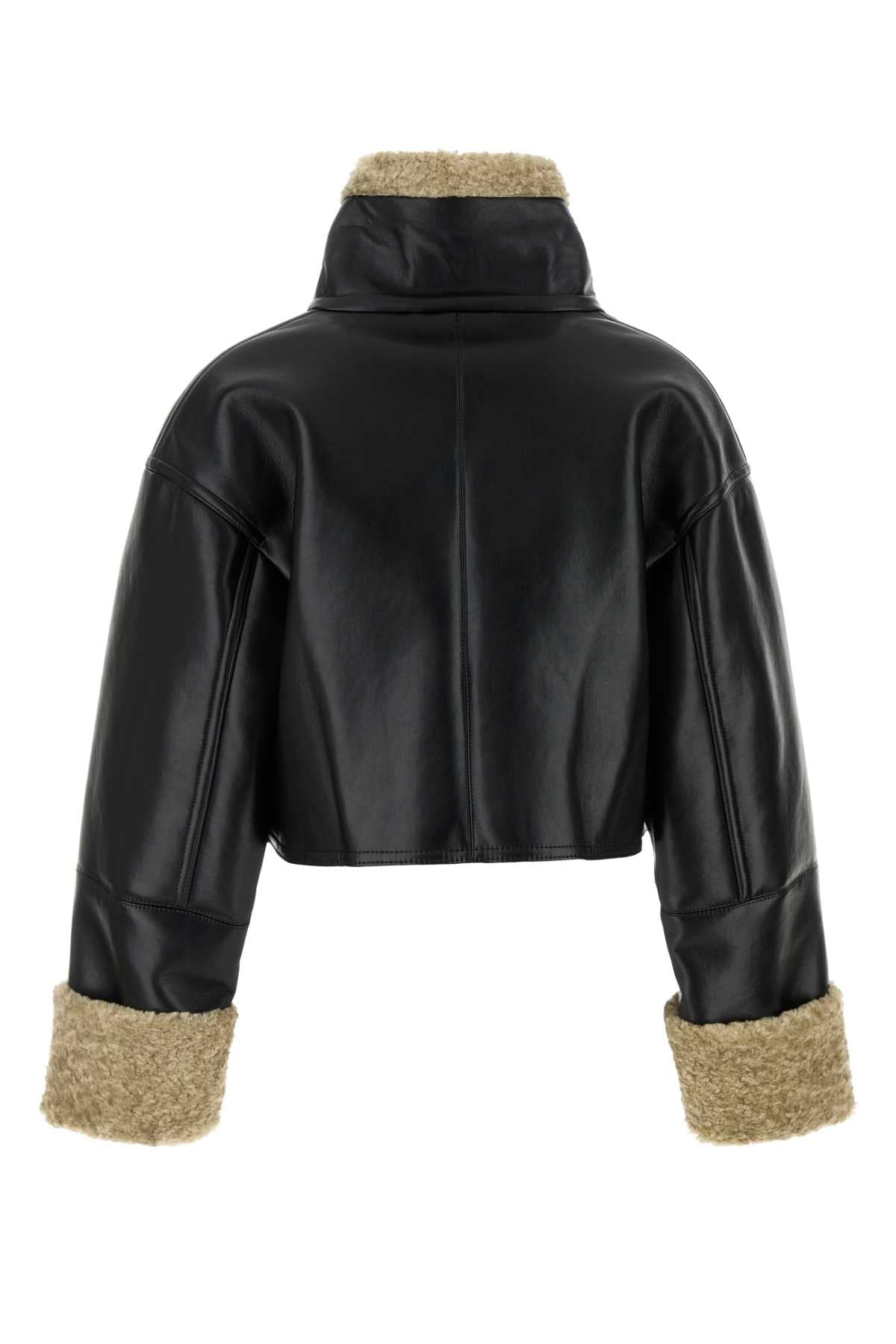 Nanushka Nanushka Black Synthetic Leather Jemmaジャケット - Image 5