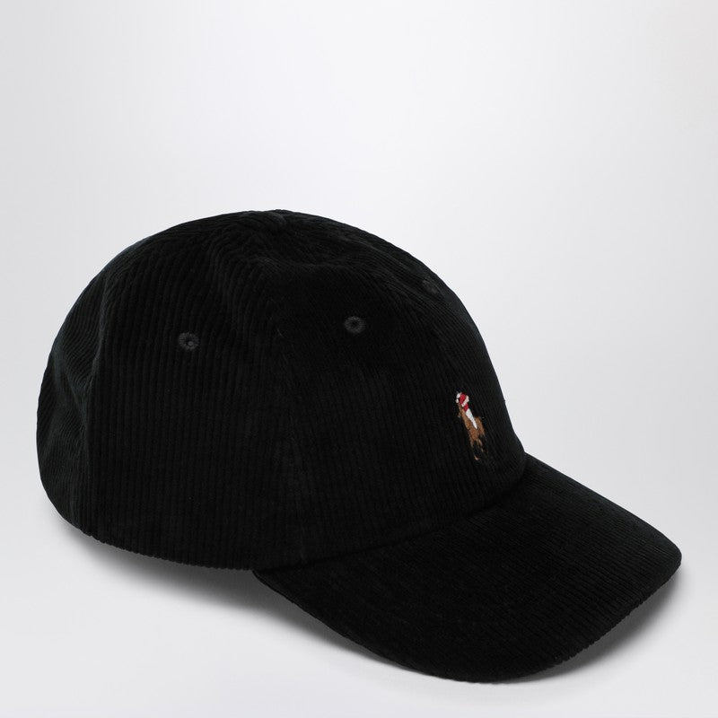 Polo ポロラルフローレンブラックコーデュロイ野球帽 - Image 5