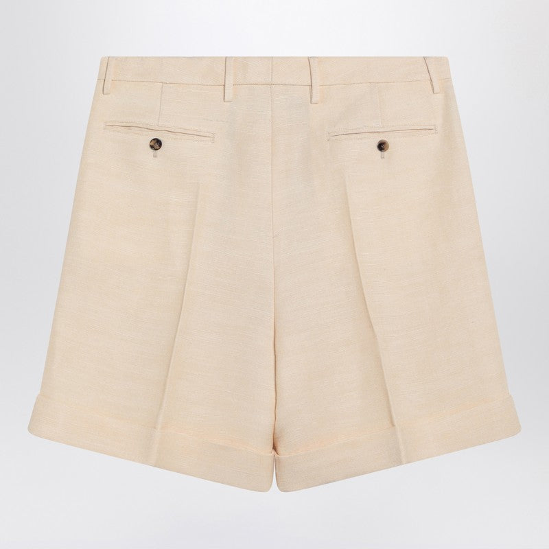 Valentino バレンティーノバター色のバミューダショートパンツがターンアップ - Image 5