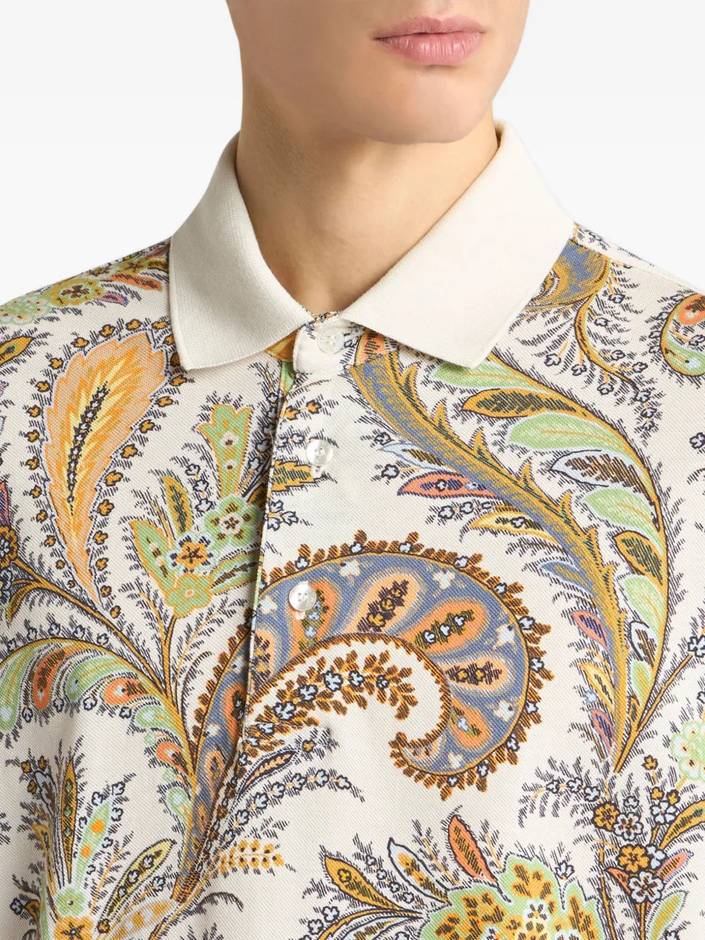 Etro Etro Paisley Print Polo - Image 5
