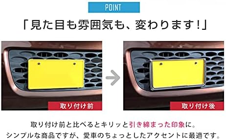 [Compatible with new standards] Toyota Prius License Frame Front and Rear 2 Piece Set Silver Plated