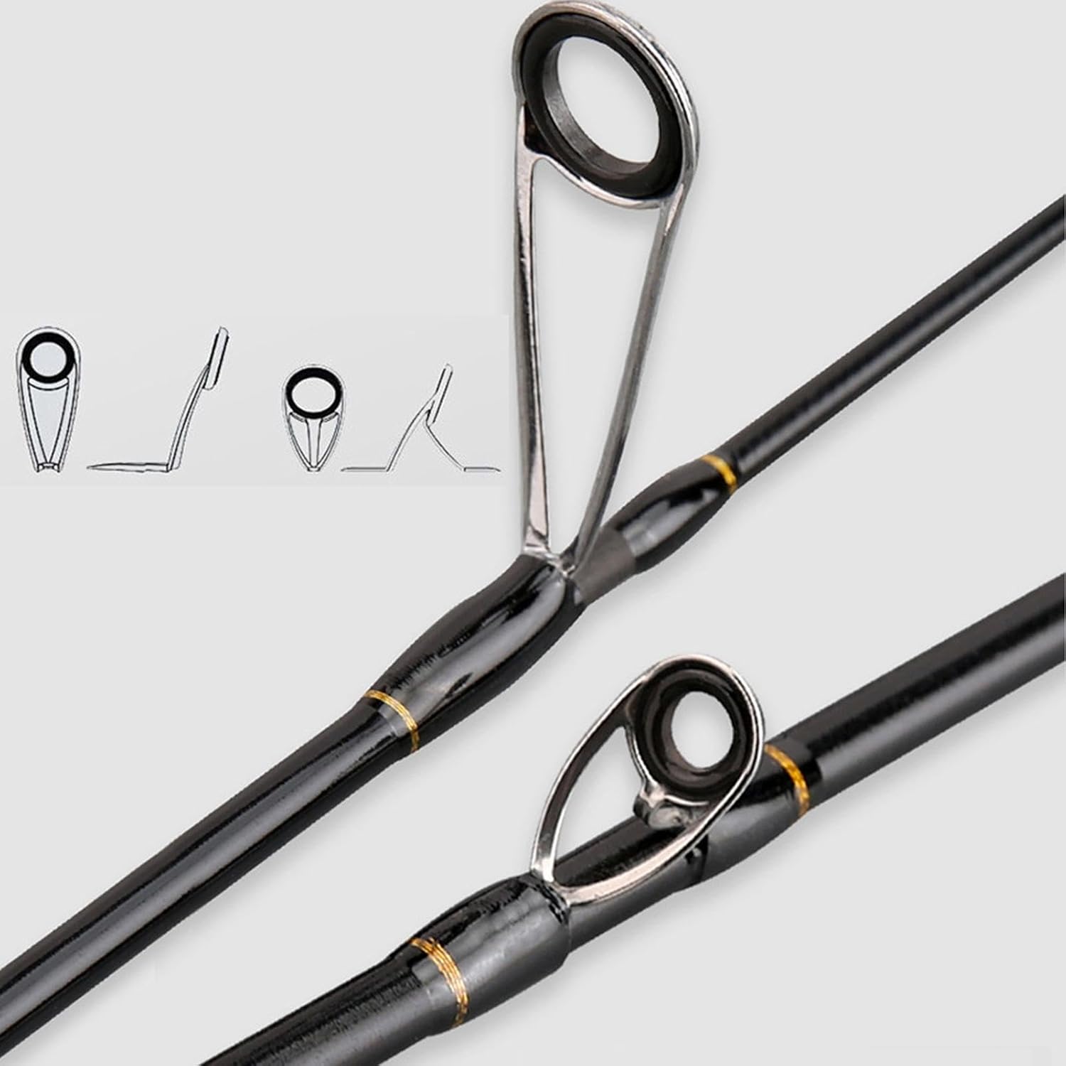 T Tooyful Fishing Rod Fishing Rod Lure Rod Powerful Casting & Spinning Rod 5 Section Rod Split Design for Freshwater Saltwater Surf