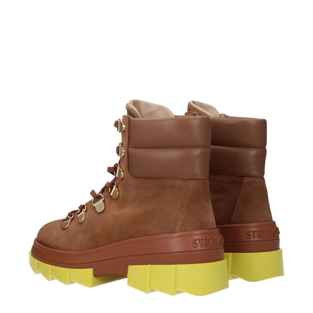 Stuart スチュアートワイツマンブーツノホハイカー女性スエードブラウン/カプチーノ - Image 5