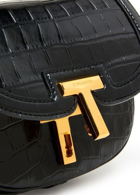 TOM FORD シャイニー スタンプ入り クロコ ミニバッグ - Image 5