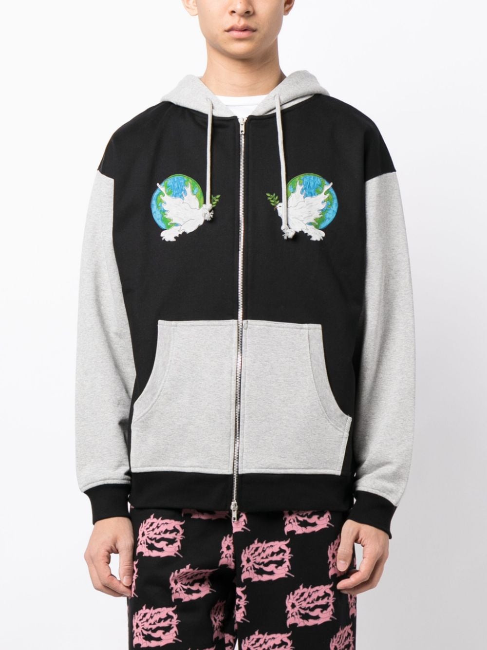 Rassvet Rassvet（Package）Peace Zipped Hoodie Knit - Image 5
