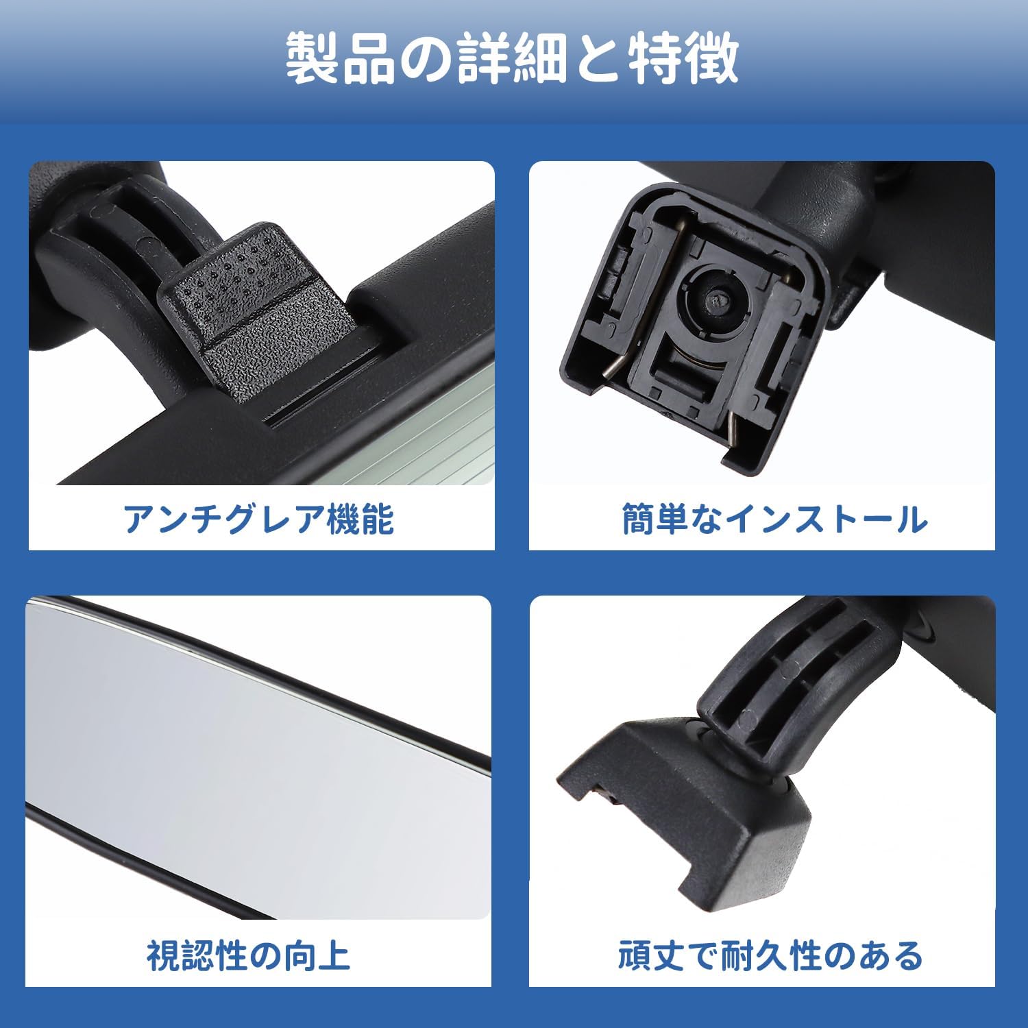 7225 Rear View Mirror for Toyota Genuine Compatible Prius/Alphard/Hiace/Vellfire/Voxy/Noah Estima/Pro Box Murakami 7225 General Purpose External Product