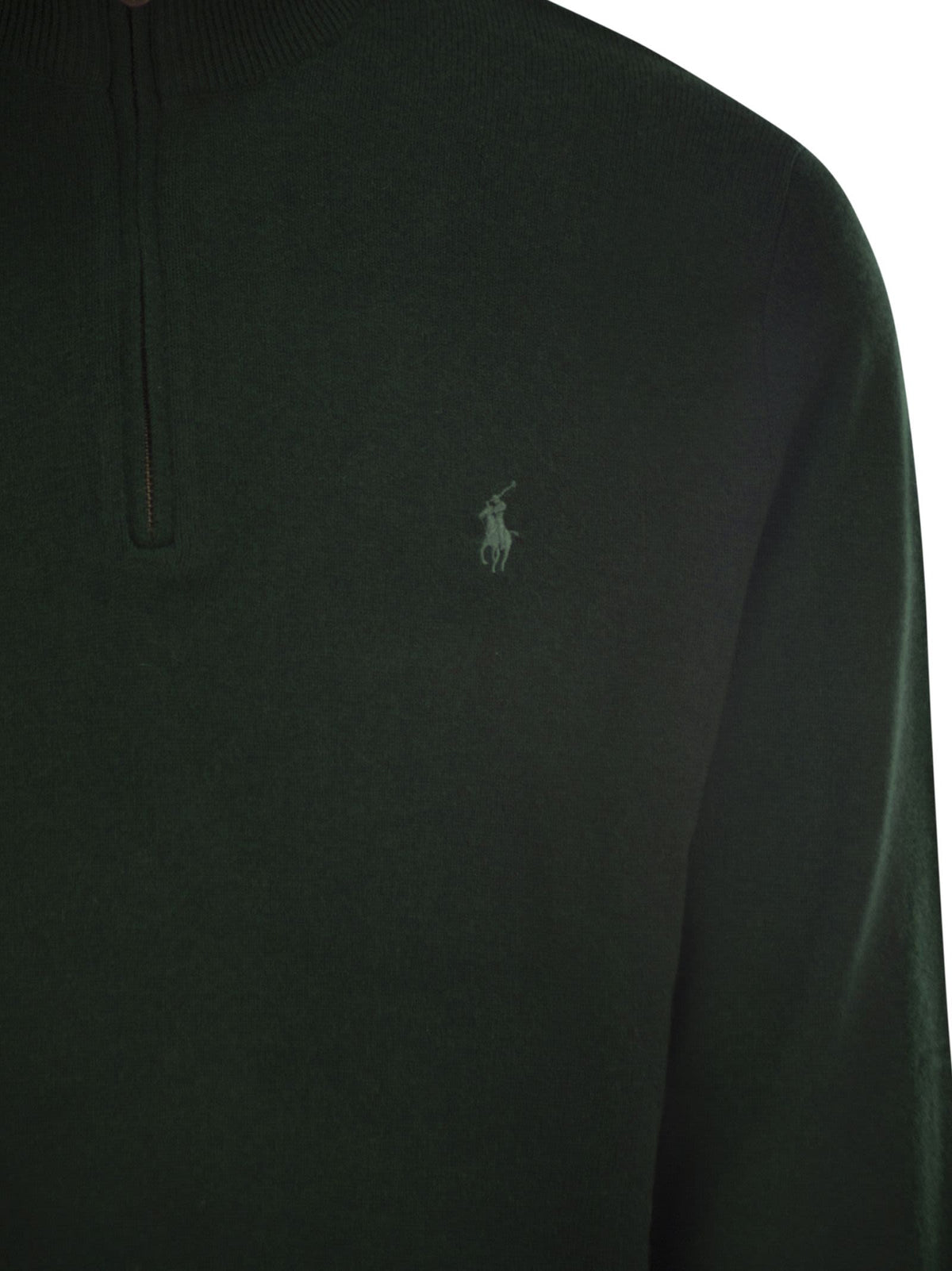 Polo ポロ ラルフローレン ウール プルオーバー ハーフジップ付き - Image 5
