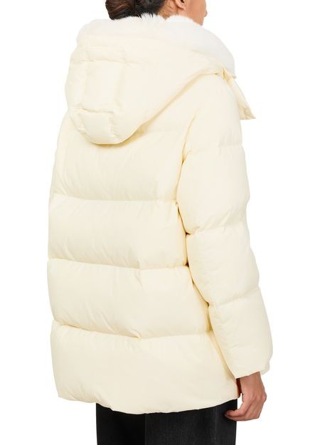 YVES SALOMON Hooded puffer jacket with a fox fur collar - Image 5