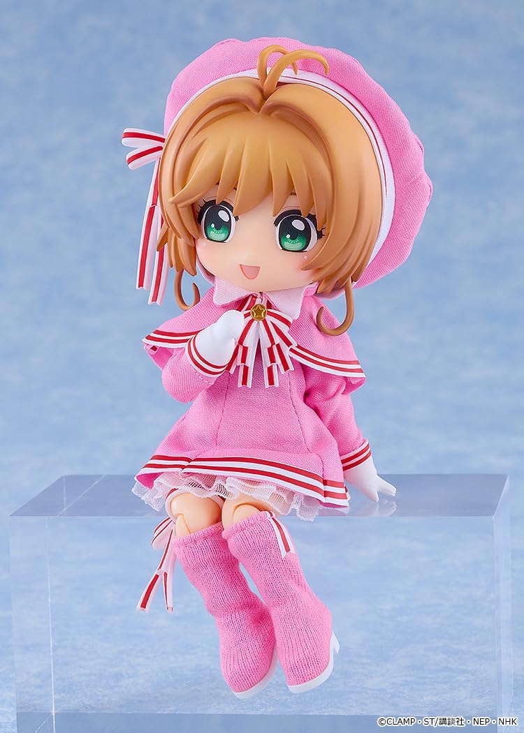 グッドスマイルカンパニー カードキャプターさくら クリアカード編 ねんどろいどどーる 木之本桜 コスチュームVer. 布 磁石 プラスチック製 塗装済み可動フィギュア ノンスケール 専用台座付属 全高約140mm