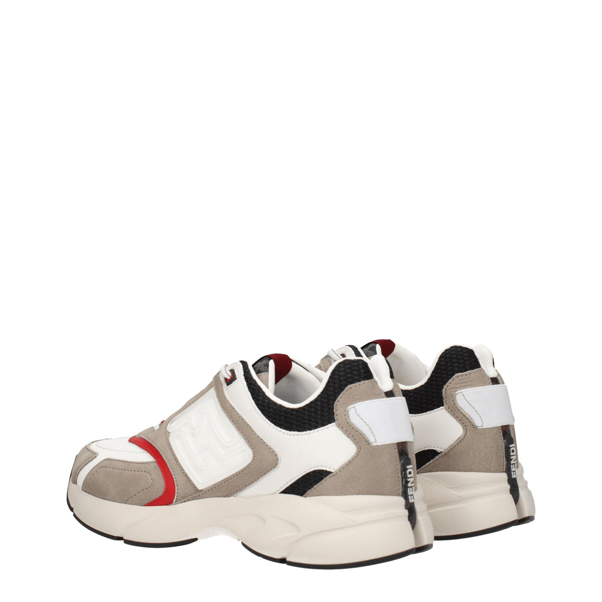 Fendi フェンディスニーカーより速いマン生地の白/泥 - Image 5