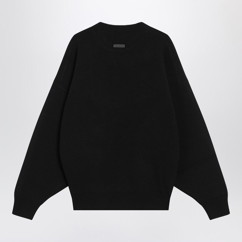 Fear Fear Of God ブラック ウール クルーネック セーター - Image 5