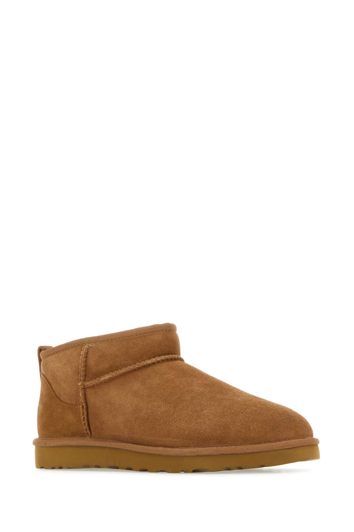 Ugg Uggビスケットスエードクラシックウルトラミニアンクルブーツ - Image 5