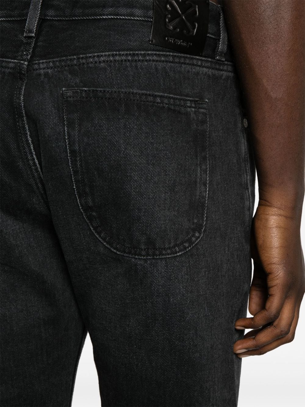 Off Off White Tapered Denim Jeans - Image 5