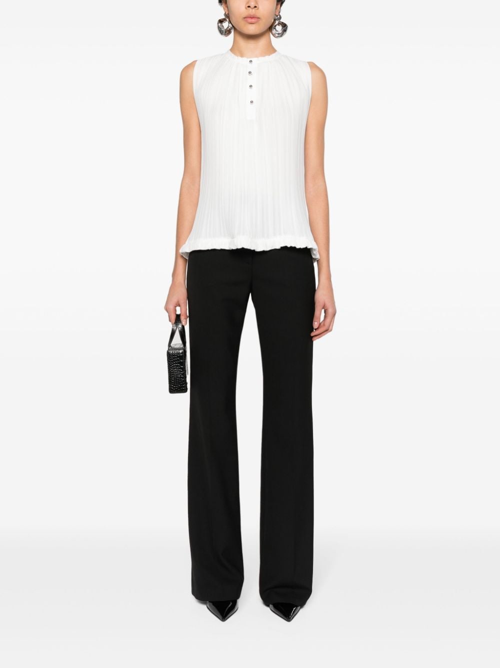 Lanvin ランバンはノースリーブのトップをプリーツしました - Image 5