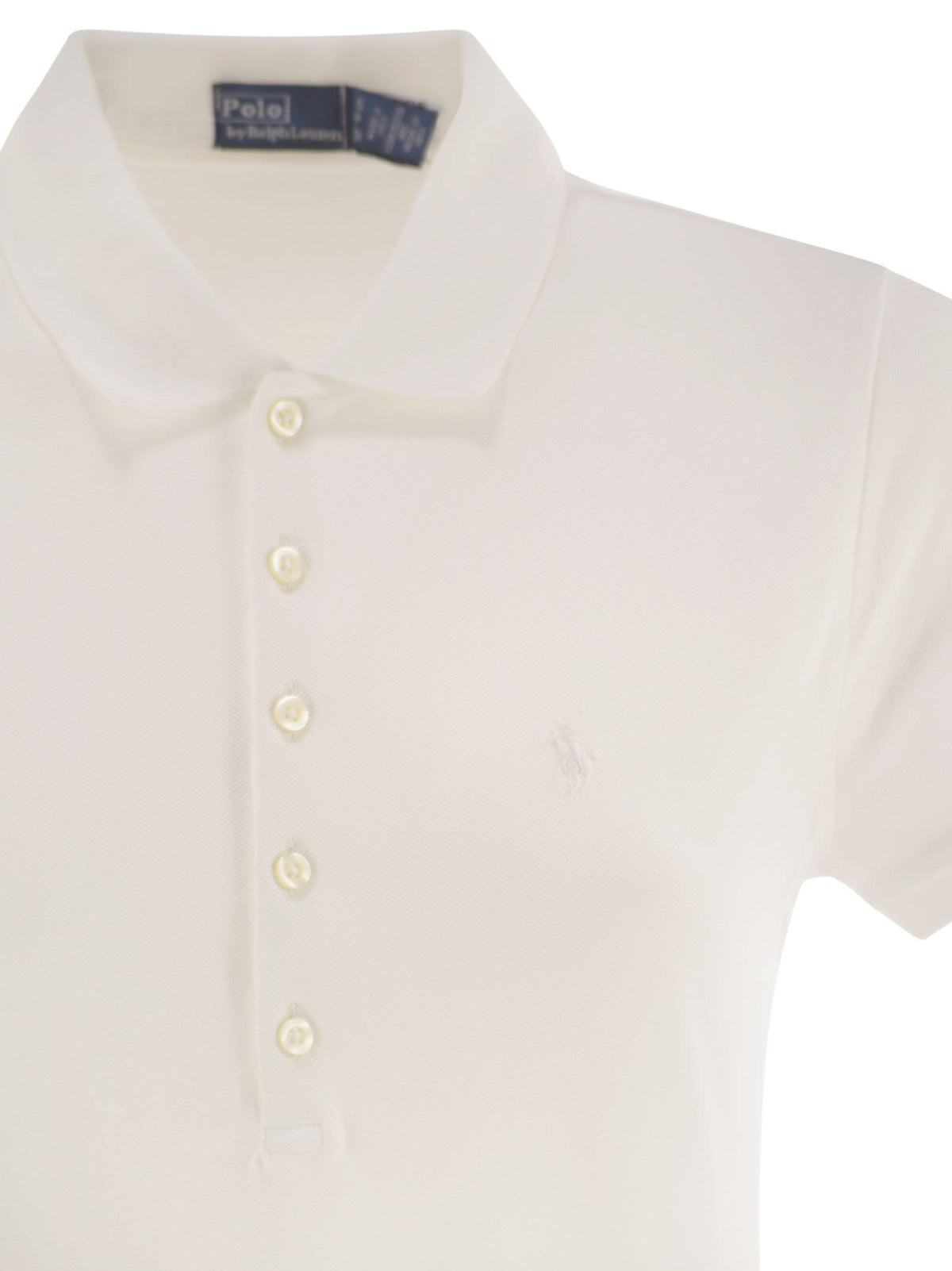 Polo ポロラルフローレンオープンワークピケポロシャツドレス - Image 5