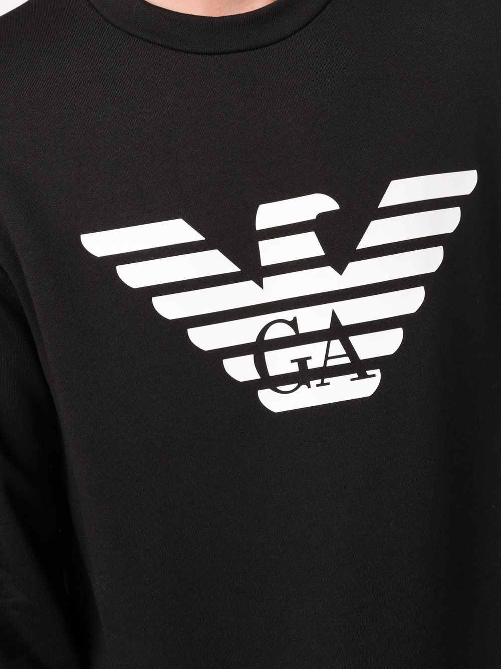 Emporio エンポリオアルマーニコットンブレンドクルーネックスウェットシャツ - Image 5