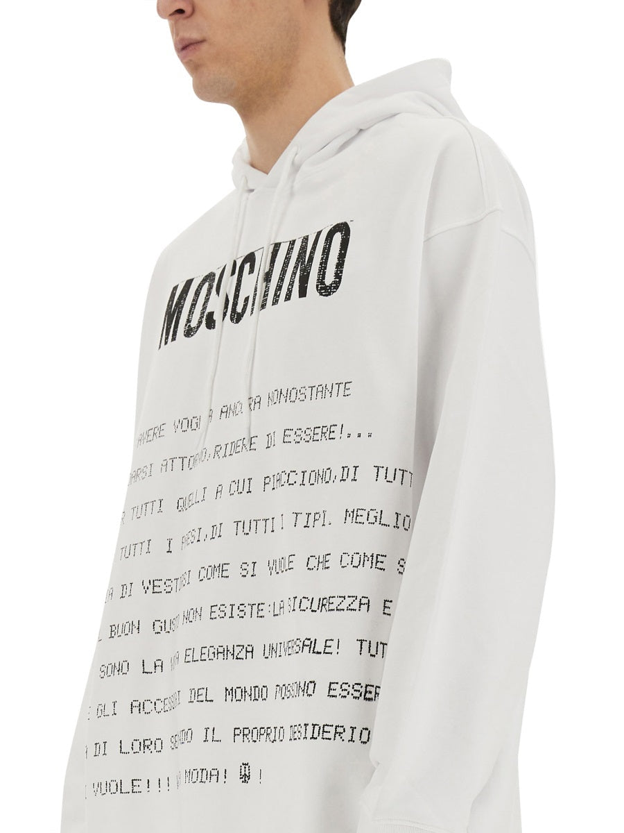 Moschino モスキーノ「アーカイブメッセージ」パーカー - Image 5