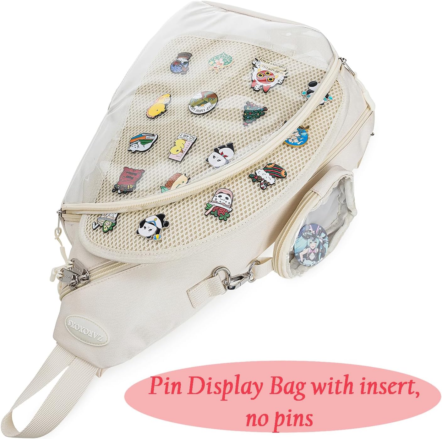 Oxford Ita Bag - Bolsa de hombro individual Mochila para senderismo | Pin Display Esmalte Pines