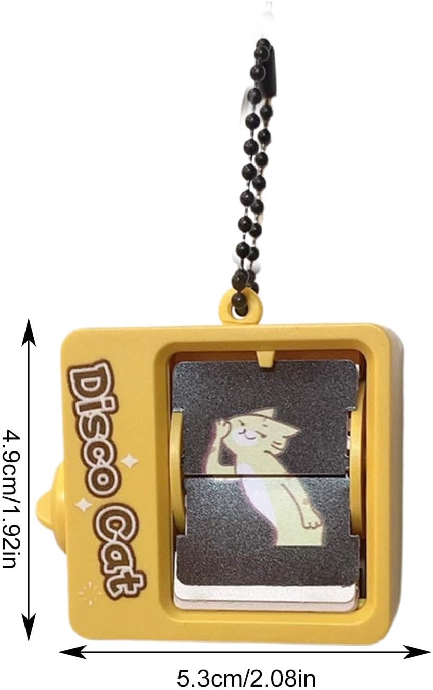 Anime Game Keychain, Anime Game Machine, Page Turning Machine - Animated Turning Toy, Page Turning Animation Toy Colorful Pattern for Kids