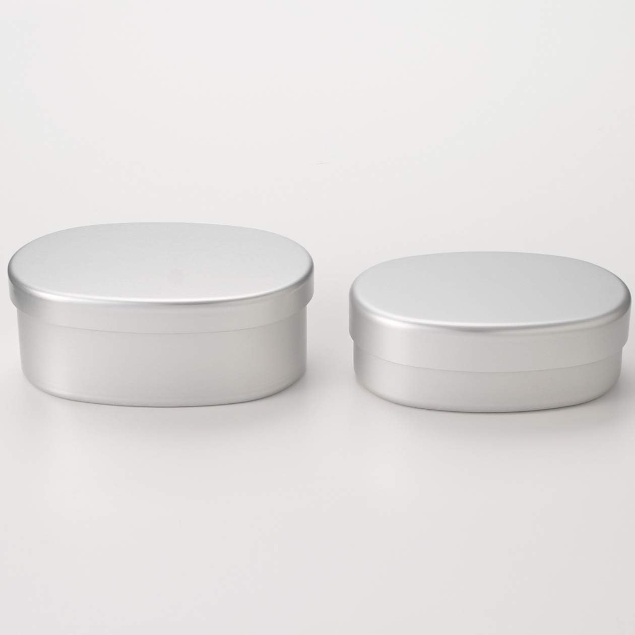 MUJI 15254620 Aluminum Lunch Box, Large, Approx. 15.2 fl oz (450 ml), Approx. 4.1 x 5.9 x 2.4 inches (10.5 x 15 x 6 cm)
