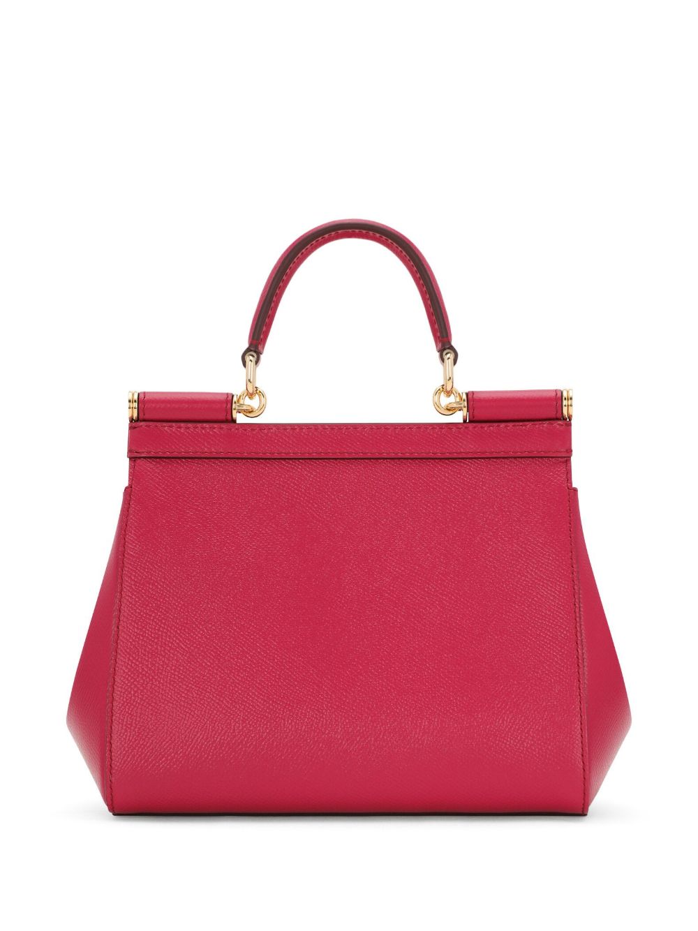 Dolce  Gabbana ドルチェ＆ガッバーナシチリアミディアムレザーハンドバッグ - Image 5