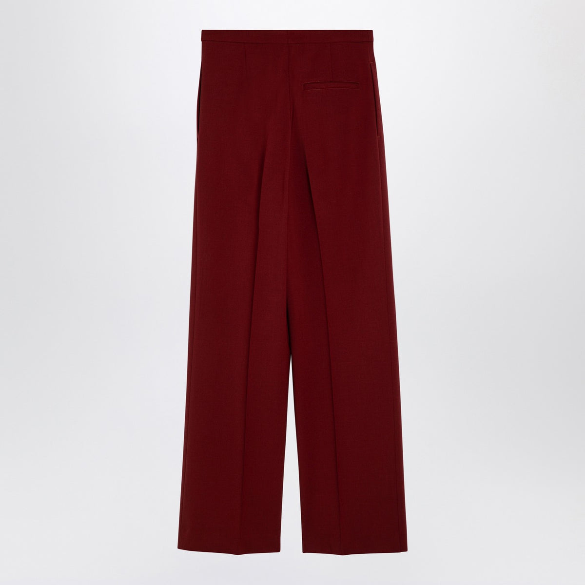 Loulou Loulou Studio Burgundy Wool Palazzoズボン - Image 5