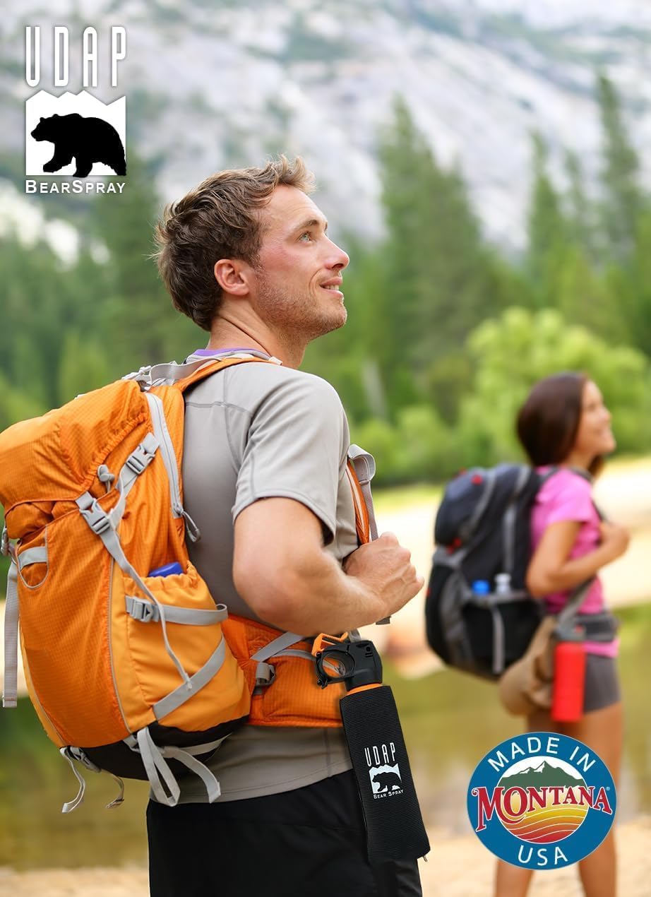 UDAP Bear Spray with Holster (Adopted by the US Forest Service) Regular Imported Item Bear Spray Commercial Use Municipal Introduction Corporate Dedicated Holster