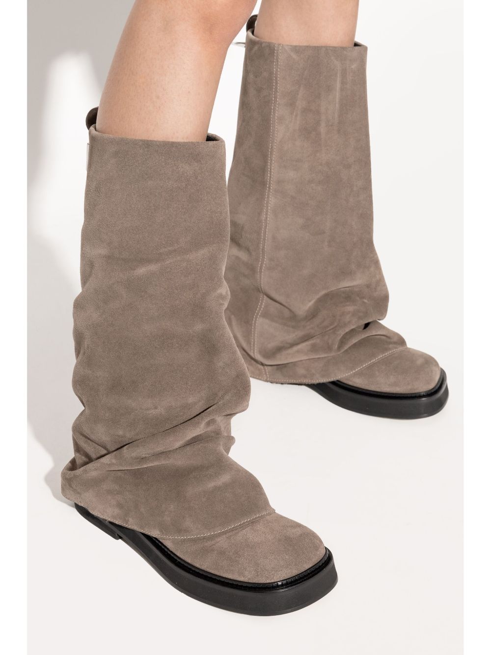 The Attico Robin Suede Leather Combat Boots - Image 5