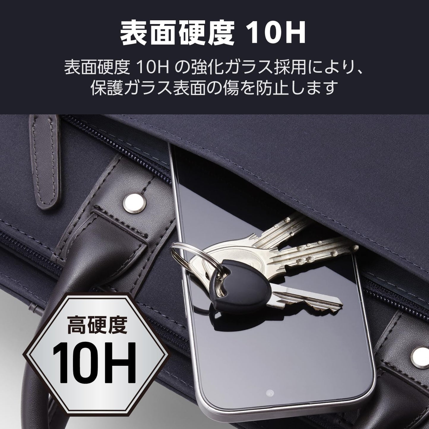 Elecom PM-A24CFLLP4CR iPhone 16 Pro / iPhone 16 Pro Max Camera Film, Tempered Glass, Full Protection, 10H Hardness, Real Glass, Reduces Light Reflection, Anti-Glare, Anti-Fingerprint, Clear