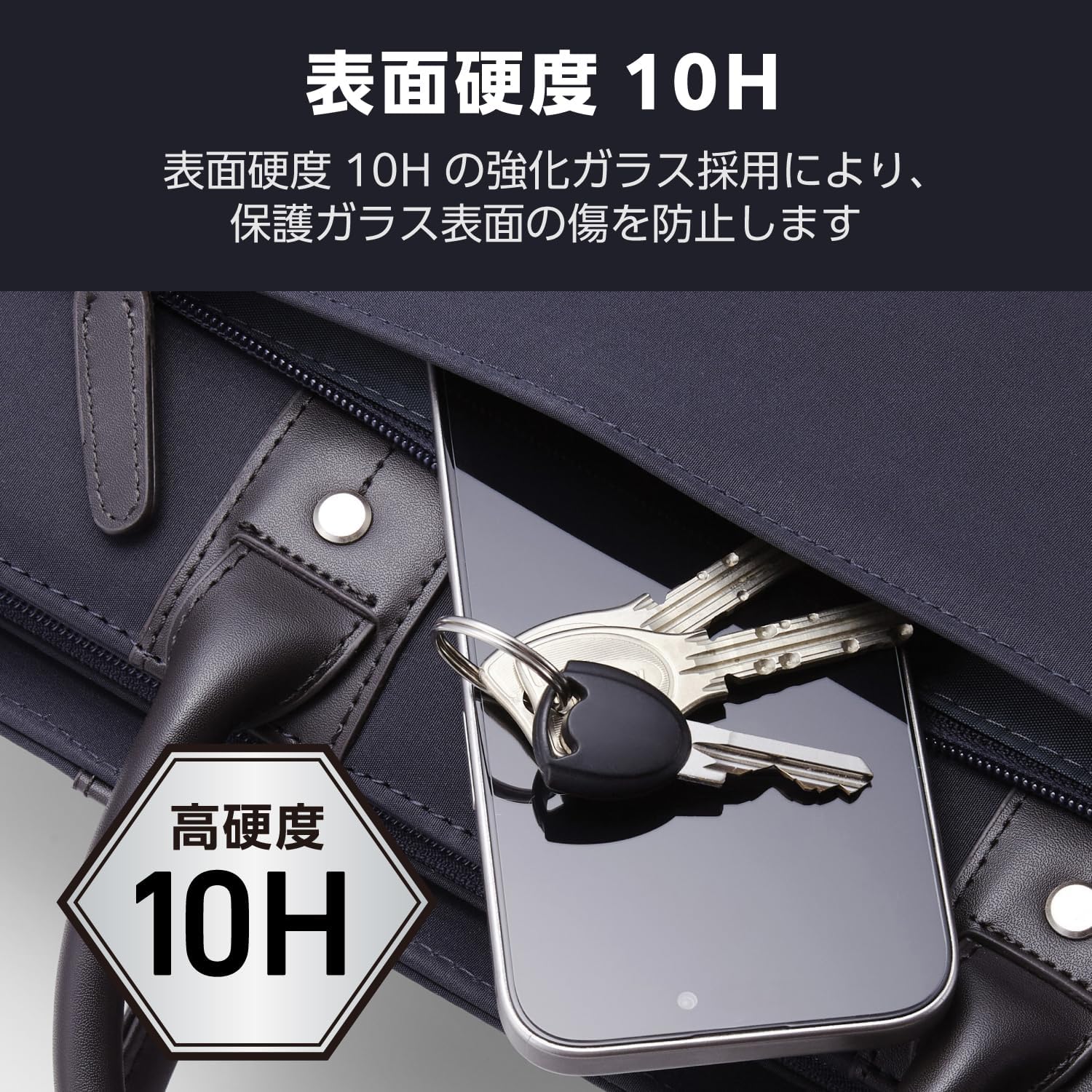 Elecom PM-A24CFLLP4CR iPhone 16 Pro / iPhone 16 Pro Max Camera Film, Tempered Glass, Full Protection, 10H Hardness, Real Glass, Reduces Light Reflection, Anti-Glare, Anti-Fingerprint, Clear