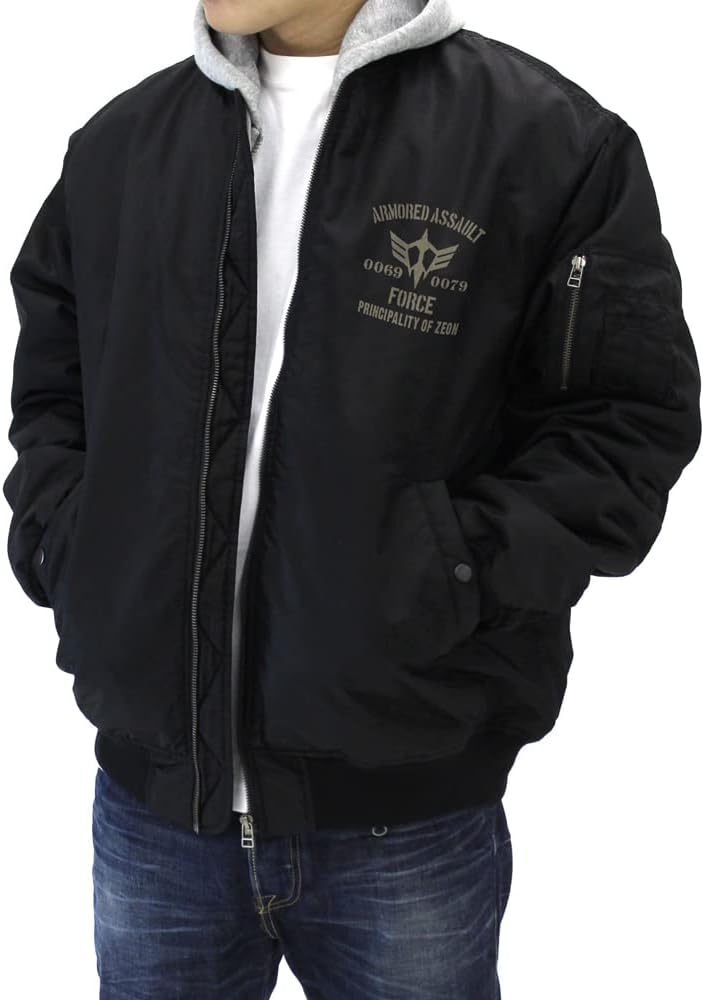 COSPA Mobile Suit Gundam Zion Assault Mobile Army MA-1 Jacket Black L Size