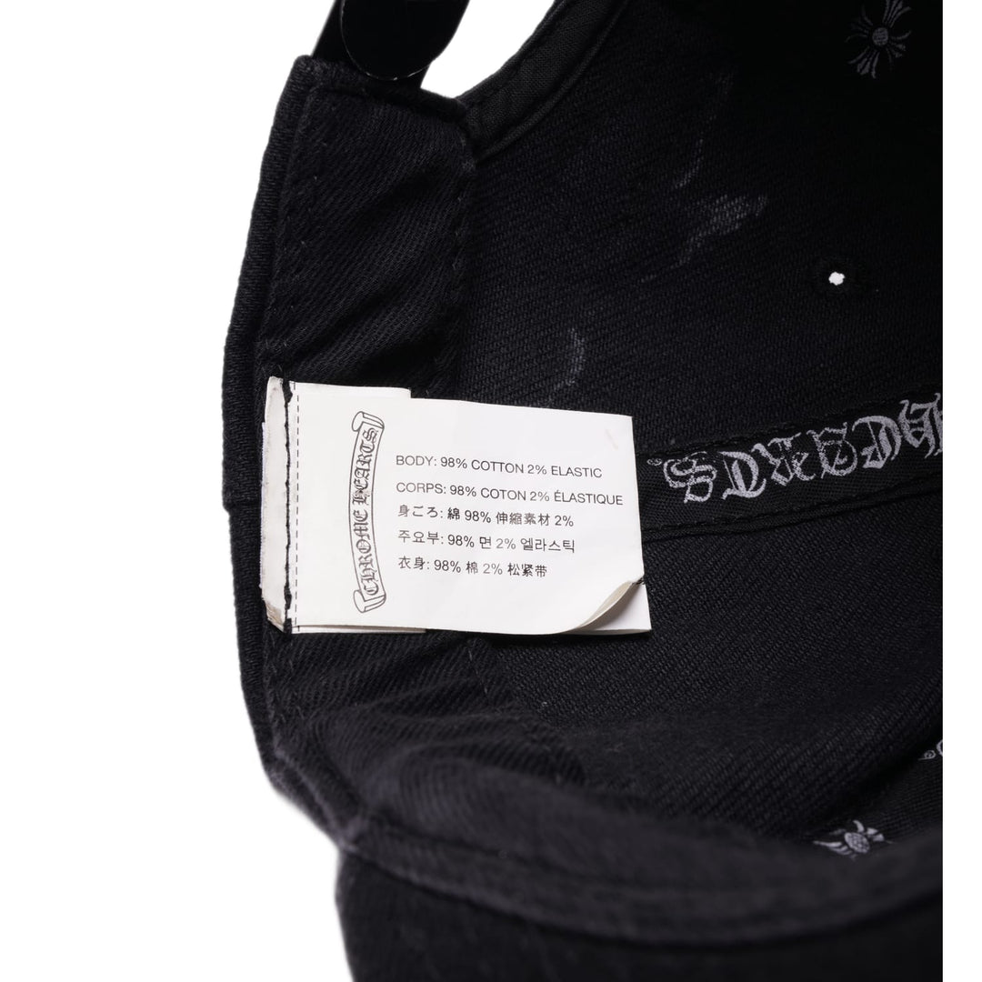 CHROME HEARTS EMBROIDERED FLEUR SCROLL LOGO HAT