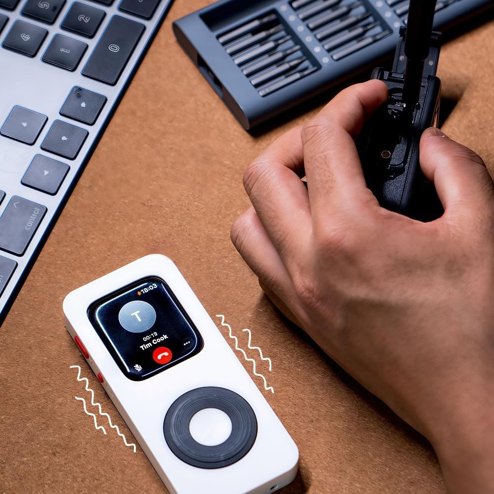 Apple Watch Series 7/8/9 Retro Gaming Protective Cover for iWatch Pod Expander, White/Black (Black)