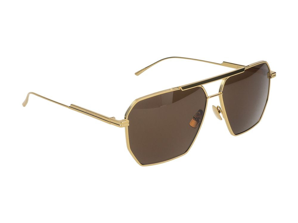 Bottega サングラスBottega Veneta BV1012 S 003ゴールドゴールドブラウン /13/145 - Image 5