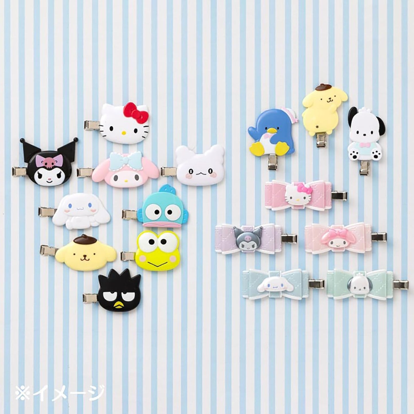 Sanrio 660868 Charmy Kitty Bangs Clip, ABS Resin, Right and Left Facing Set, Makeup, Face Washing, Desk Work, For Ages 3 and Up