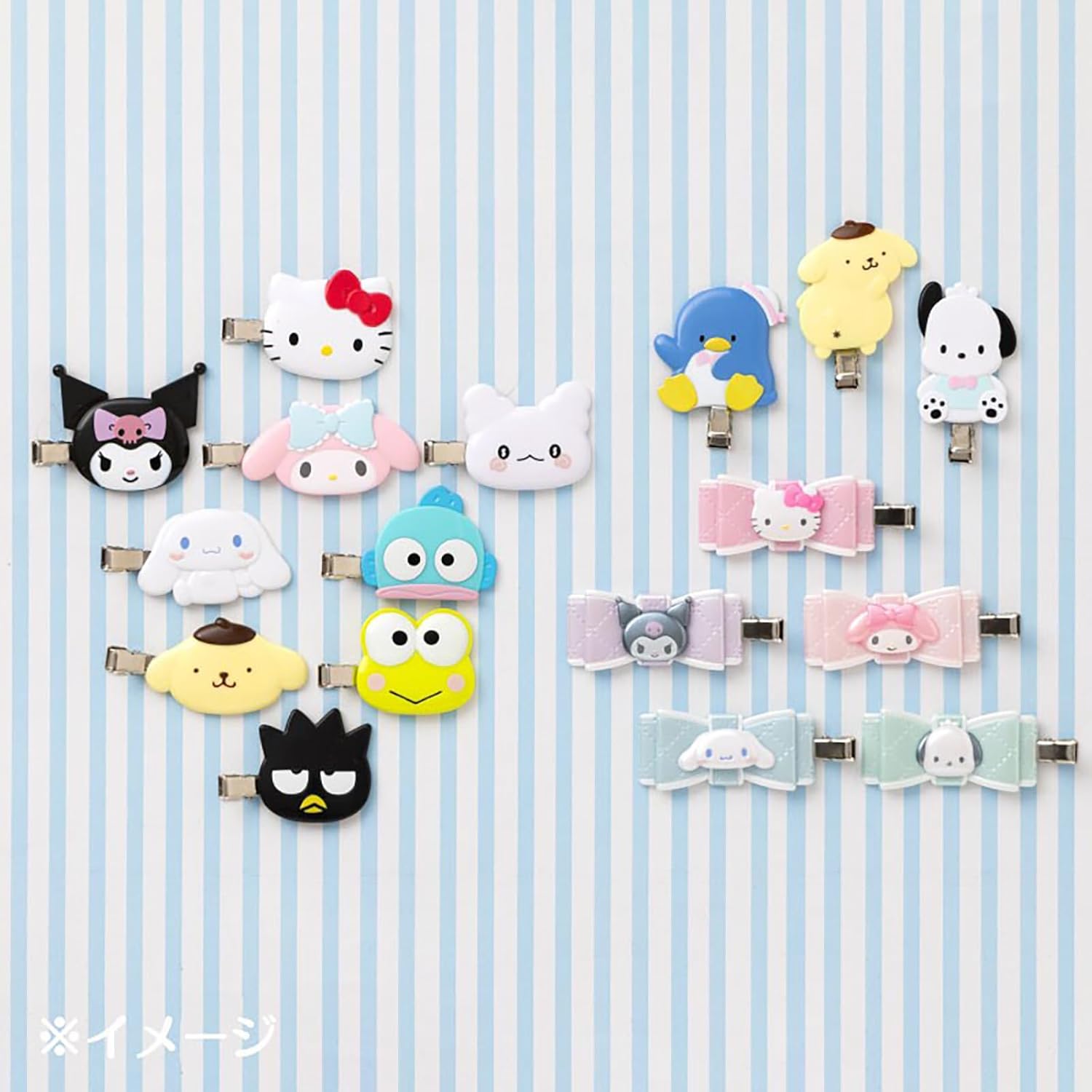 Sanrio 660868 Charmy Kitty Bangs Clip, ABS Resin, Right and Left Facing Set, Makeup, Face Washing, Desk Work, For Ages 3 and Up