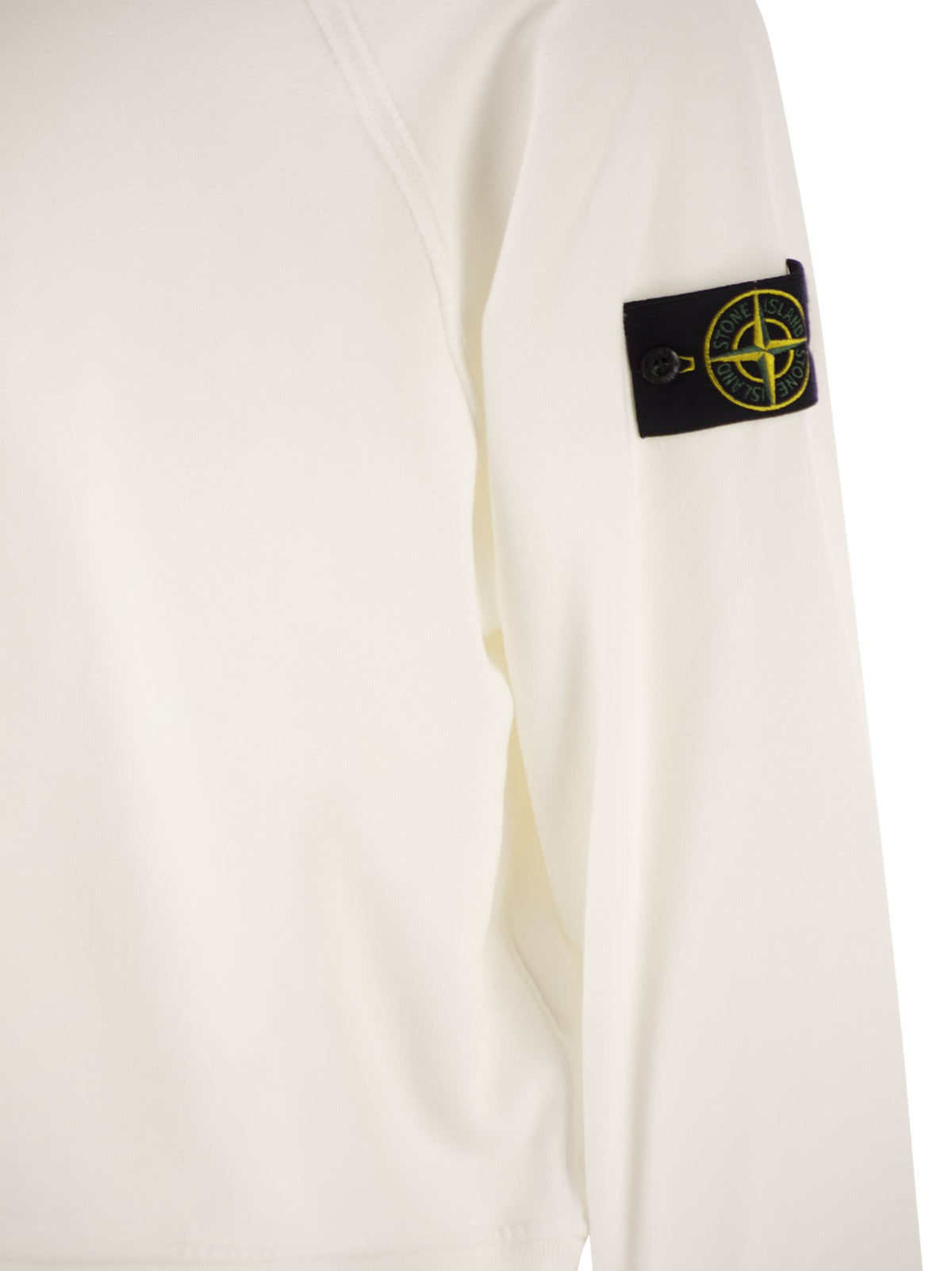 Stone Stone Island Oversized Crew Neck Sweatshirt With Raglan Sleeves - Image 5