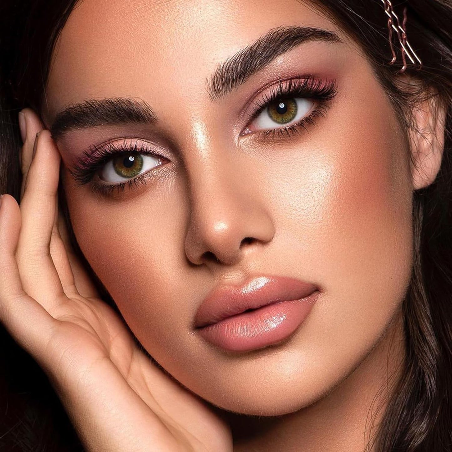 MYSTER ROSEY Nudes Serie 3 Mini paleta de sombras de ojos, paleta de sombra de ojos nude, paletas de sombras de ojos mate con acabados metálicos y mate, uso duradero, vegano, libre de crueldad - 0.33