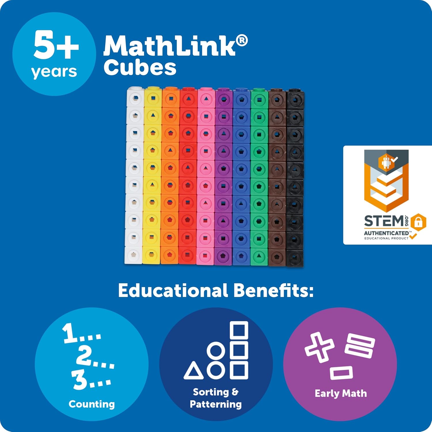 Learning Resources Mathlink Cubes-100